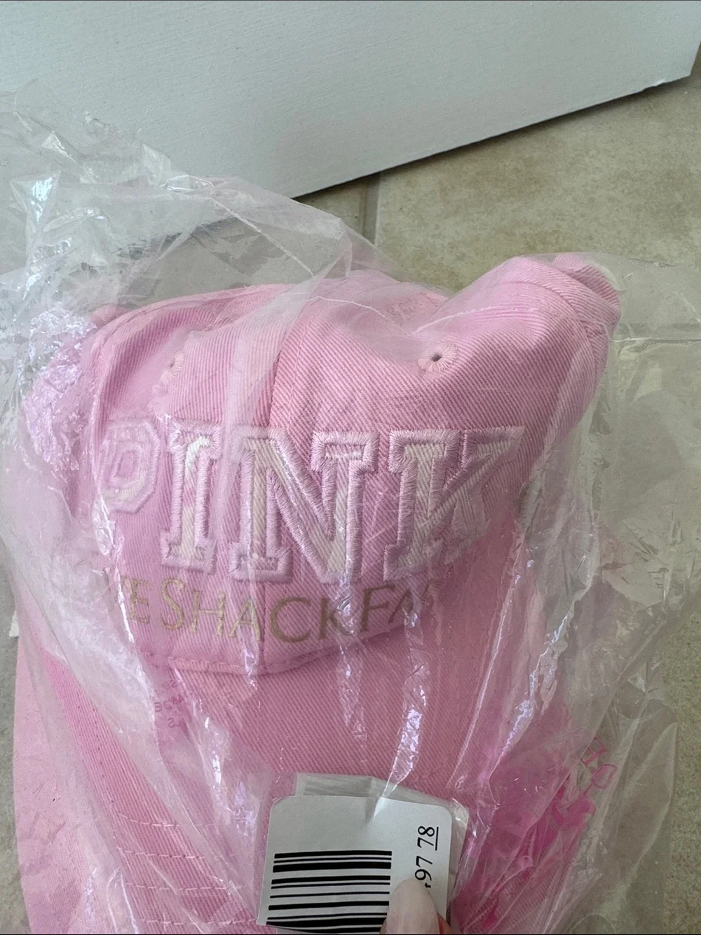 Loveshackfancy PINK Logo Baseball Cap NWT